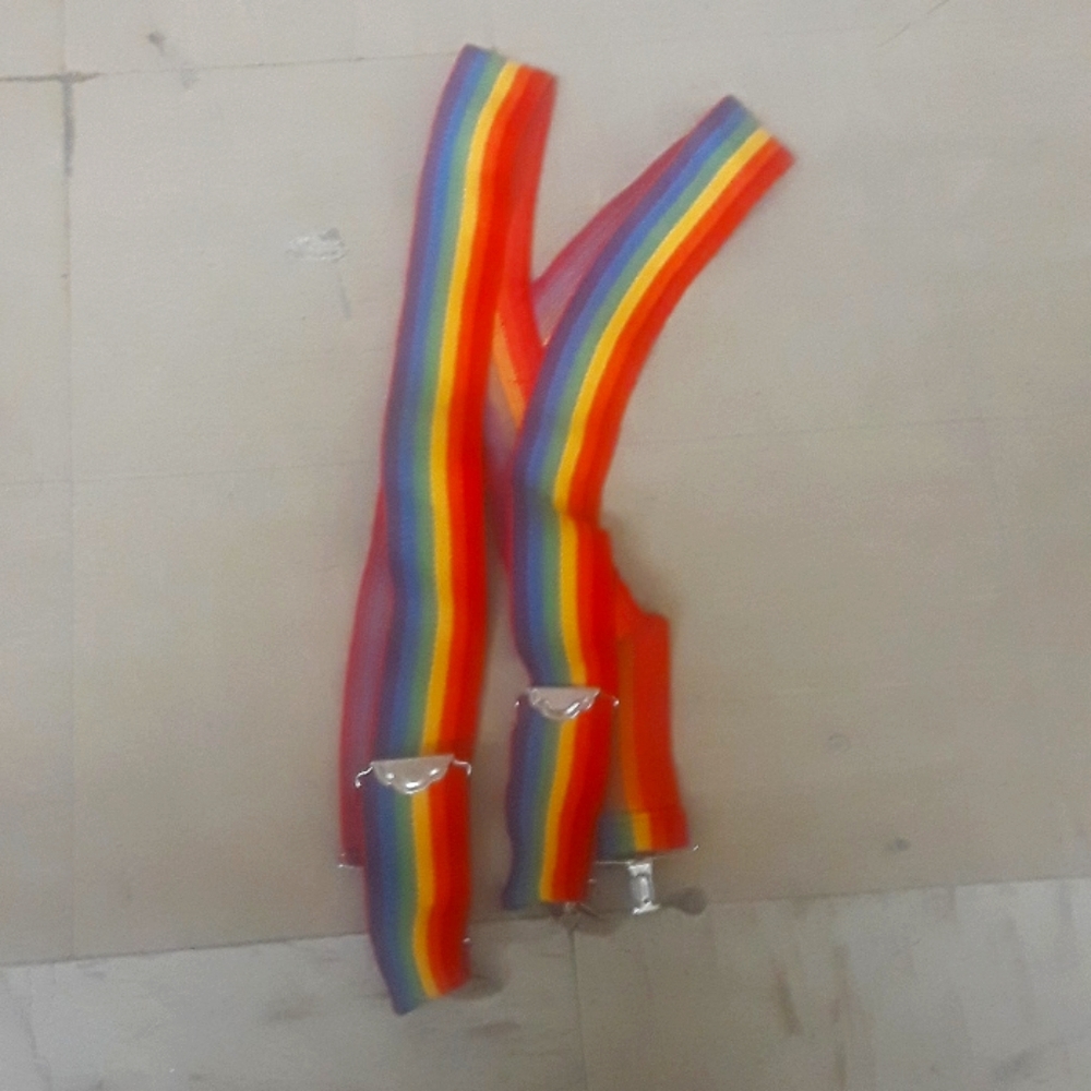 Rainbow suspenders